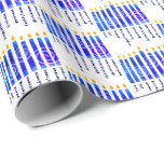 HANUKKAH Andlig Fruit Christian Presentpapper<br><div class="desc">Snyggt HANUKKAH Andlig Fruit Christian Wrapping Papper, särskilt designad med Hanukkahs menorah och den niofaldiga frukten av den kristna religionens Heliga: kärlek, glädje, fred, långvarigt lidande, vänlighet, godhet, trohet, självkontroll. Detta papper för Hanukkah skulle vara ett underbart sätt att presentera dina gåvor till Messianic Judar för att fira Chanukah-säsongen och...</div>