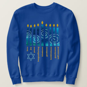 HANUKKAH Andlig Fruit Lång Ärmad Tröja