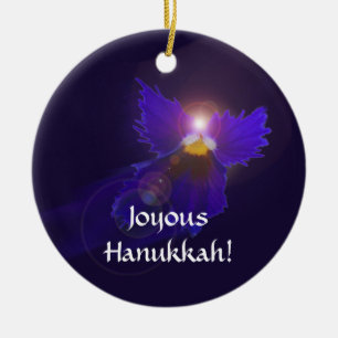 Hanukkah ängelprydnad julgransprydnad keramik
