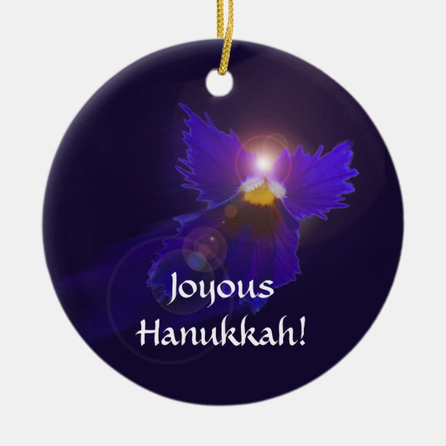 Hanukkah ängelprydnad julgransprydnad keramik (Framsidan)