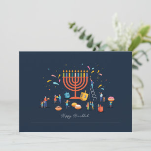 Hanukkah Anpassad Kort 