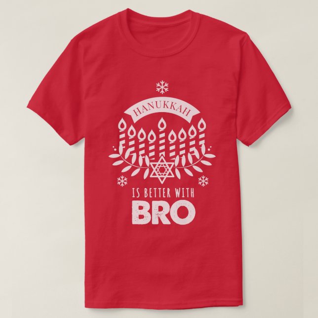 Hanukkah är bättre med Bro Brother Matching Famil T Shirt (Design framsida)