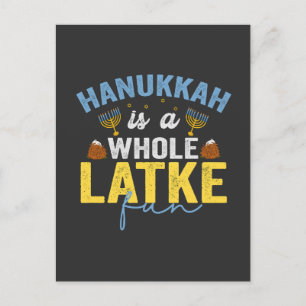 Hanukkah är en fullfjädrad Roligt, en jude Chanuka Meddelande Vykort