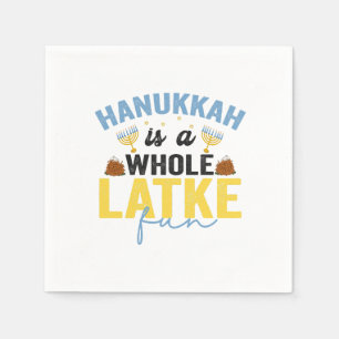 Hanukkah är en fullfjädrad Roligt, en jude Chanuka Pappersservett