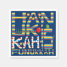 Hanukkah är Funukkah Rand Pappersservett