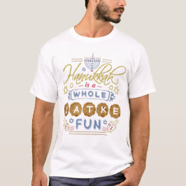 Hanukkah är hel en rolig Latkeroligt T Shirt