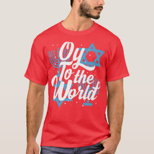 Hanukkah är judisk Menorah Oy till Hanukkah T Shirt