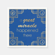 Hanukkah Art Deco A Underbar Miracle Guld
