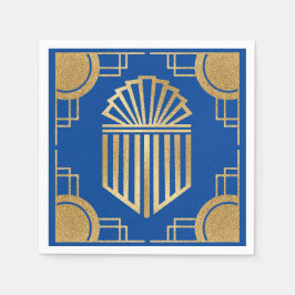 Hanukkah Art Deco Elegant Dreidel Pappersservett