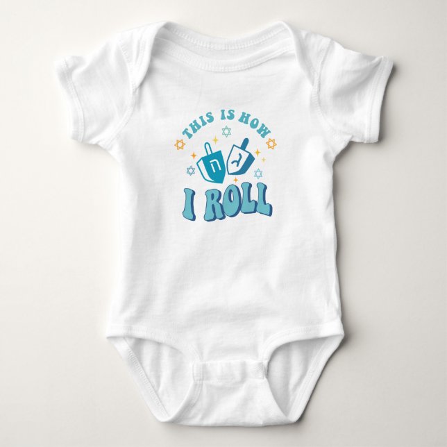 Hanukkah baby Bodydräkt T Shirt (Framsida)