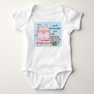Hanukkah Baby Jersey Body Kostym/Cat and Mouse T Shirt