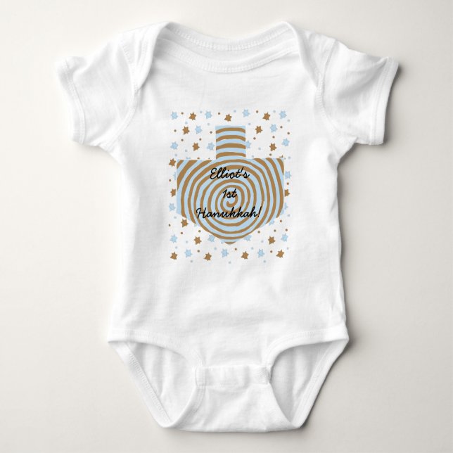 Hanukkah Baby Jersey Bodykostyts Personlig. T Shirt (Framsida)
