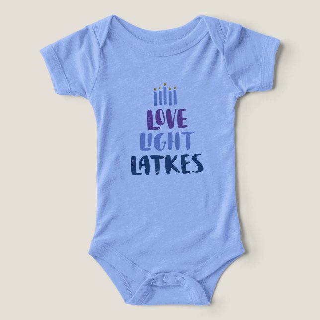 Hanukkah baby ones t shirt (Design Framsida)