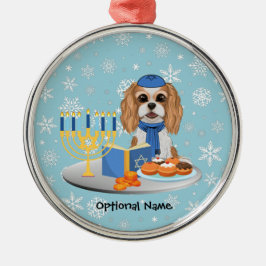 Hanukkah Blenheim Cavalier Kung Charles Spain Wr Julgransprydnad Metall