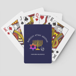 Hanukkah Blessings | BARUCH ATAH ADONAI | Chanukah Casinokort