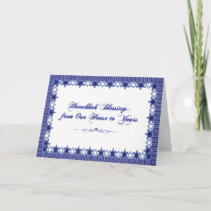 Hanukkah Blessings Card Helgkort