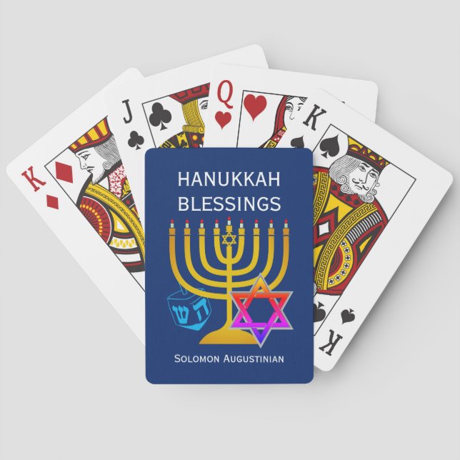 HANUKKAH BLESSINGS CASINOKORT (Baksidan)