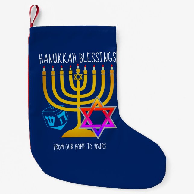 HANUKKAH BLESSINGS LITEN JULSTRUMPA (Framsidan)