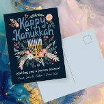 Hanukkah Blommigts Hand-draw Art ANPASSNINGSBAR Helg Vykort<br><div class="desc">Sötduva teckning att önska någon glad helg! Lägg till egna foton och text! Klicka på "anpassa" om du vill ändra texten längst fram och bakåt. Ni kan också byta färg och typsnitt, allt är anpassade! Finns även i min butik i olika färg och stil, som fotokort, platta kort och som...</div>