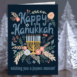 Hanukkah Blommigts Hand-draw Art ANPASSNINGSBAR Helgkort<br><div class="desc">Söte teckning att önska någon glad helg! Klicka på "anpassa" om du vill ändra texten på insidan och framsidan. Ni kan också byta färg och typsnitt, allt är anpassade! Finns även i min butik i olika färg och stil, som vykort, platta kort och som digital nedladdning som skickas direkt via...</div>