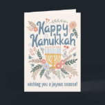 Hanukkah Blommigts Hand-draw Art ANPASSNINGSBAR Helgkort<br><div class="desc">Söte teckning att önska någon glad helg! Klicka på "anpassa" om du vill ändra texten på insidan och framsidan. Ni kan också byta färg och typsnitt, allt är anpassade! Finns även i min butik i olika färg och stil, som vykort, platta kort och som digital nedladdning som skickas direkt via...</div>
