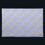 Hanukkah Bordstablett<br><div class="desc">Denna utformning har en klassisk upprepning mönster i inslag av Hanukkah i söt pastellisering.</div>