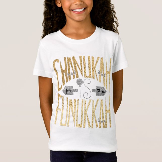 Hanukkah Bra Jersey Shirt Kids Funukkah Hanukkah T Shirt (Framsida)