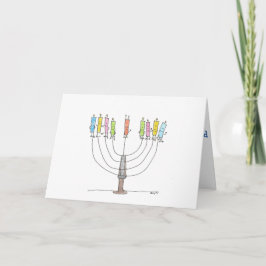 Hanukkah Candel Kort