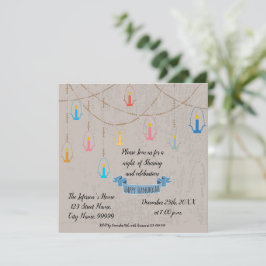 Hanukkah Candles-inbjudan Inbjudningar