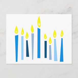 Hanukkah Candles Vykort