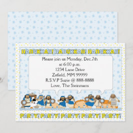 Hanukkah Card-partiinbjudan 7" x 5" personlig Inbjudningar