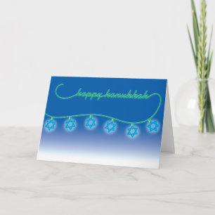 Hanukkah Card Star Ljus Helgkort