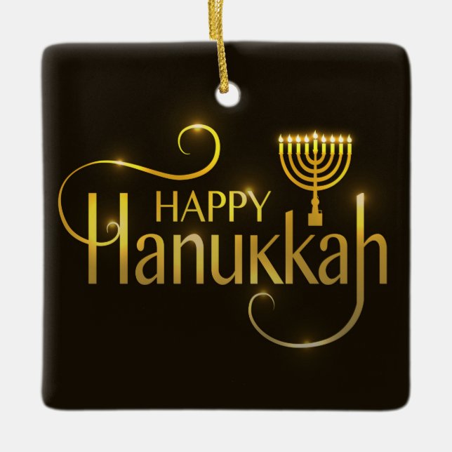 Hanukkah Ceramic Ornament (Framsida)