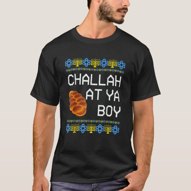 Hanukkah Challah At Ya Boy Matching T Shirt (Framsida)