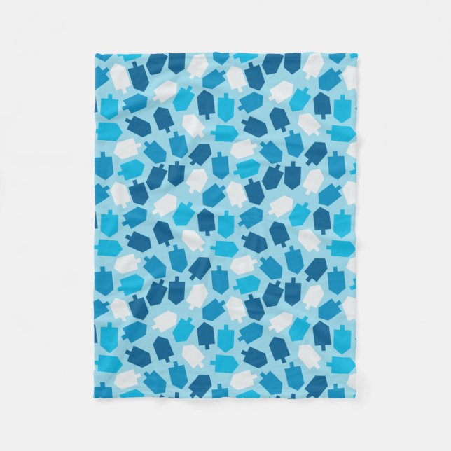 Hanukkah Chanukah Driedel mönster Fleecefilt (Framsidan)