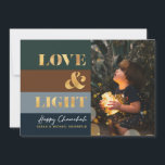 Hanukkah Chanukah Guld Kärlek & Light Photo<br><div class="desc">Vårt Hanukkah/Chanukah Guld Kärlek & Light-Helgdag-kort är ett elegant,  ett klassligt sätt att  din Hanukkah/Chanukah önskemål med vänner,  familj och kunder! Med plats att anpassa med ditt namn och med foto. Fråga? skicka ett meddelande till oss eller skicka ett e-postmeddelande till bestdresssedbread@gmail.com. Lycklig Chanukah!</div>