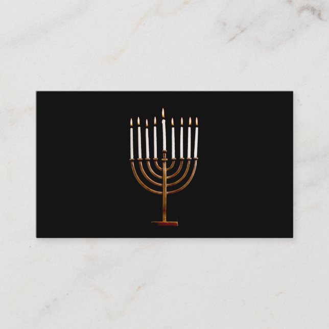 Hanukkah Chanukah Hanukah Hannukah Visitkort (Framsida)