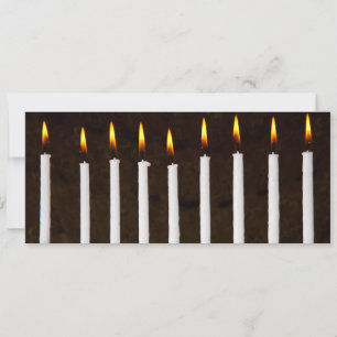 Hanukkah Chanukah Hanukah Menorah Burning Candles Julkort