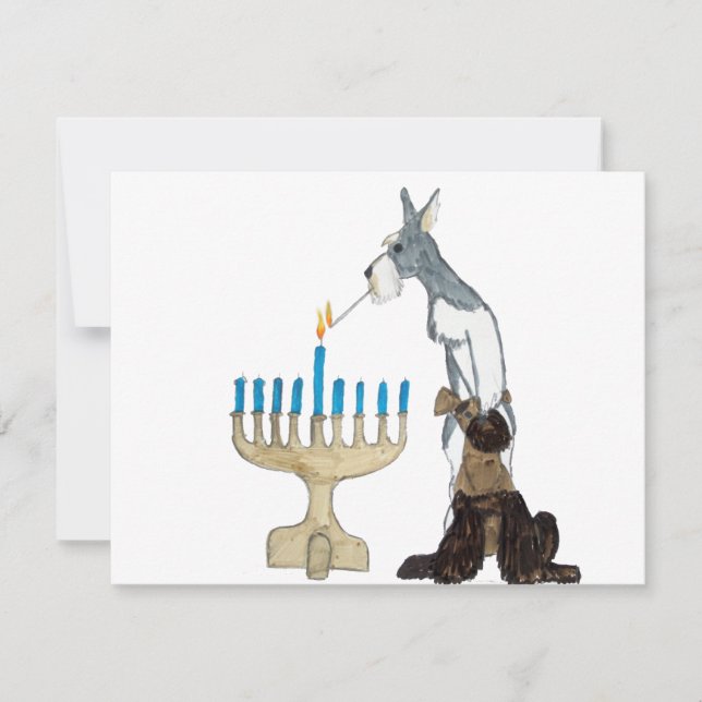 Hanukkah - Chanukah kort (Framsida)