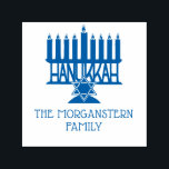 Hanukkah Chanukah Lit Menorah #2 Familjen Namn Självfärgande Stämpel<br><div class="desc">Hanukkah Chanukah Lit Menorah #2 Family Namn Design ===================</div>
