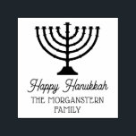 Hanukkah Chanukah Menorah Family Namn Självfärgande Stämpel<br><div class="desc">Hanukkah Chanukah Menorah Family Namn Returadress ========================</div>