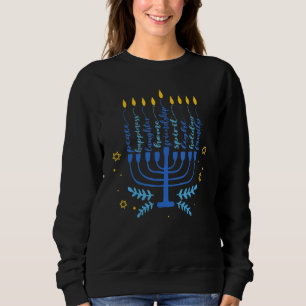 Hanukkah Chanukah Menorah Seven Lamps Jewish T Shirt