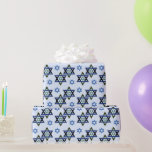 Hanukkah, Chanukah, Pub,David Bat mitzvah stjärna Presentpapper<br><div class="desc">Hanukkah,  Chanukah,  texturerat utseende,  David stjärna på ljusblå bakgrund. Perfekt för Fladdermus eller Pub Mitzvahs.</div>
