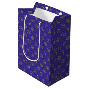 Hanukkah Chanukah Star of David Menorah Guld Blue