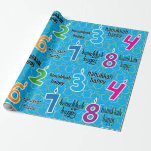 Hanukkah/Chanukah Wrapping Papprare"Hanukkah Lyckl Presentpapper