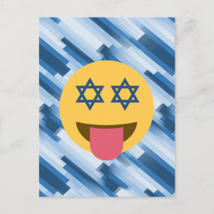 hanukkah chanukkah emoji helg vykort