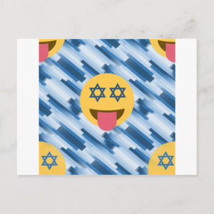 hanukkah chanukkah emoji helg vykort