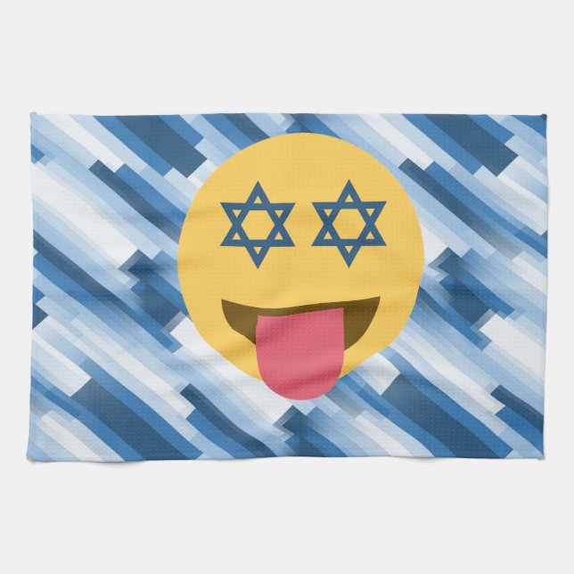 hanukkah chanukkah emoji kökshandduk (Horisontell)