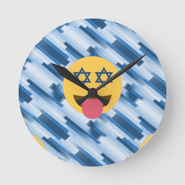 hanukkah chanukkah emoji rund klocka (Framsida)