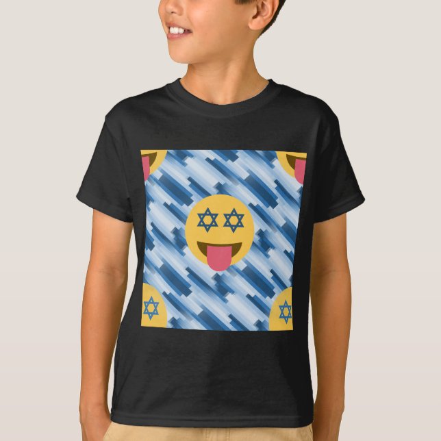 hanukkah chanukkah emoji t-shirt (Framsida)